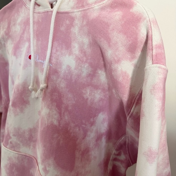 Urban Outfitters Pink UO champion tie dye hoodie sweatshirt oversized small - Picture 6 of 8